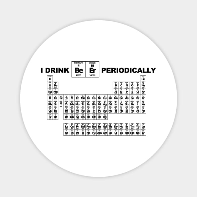 Beer Drinkers Periodic Table Magnet by Magnetar